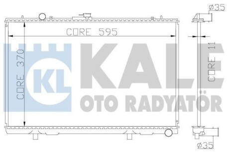 Радіатор охолодження Mitsubishi L 200 OTO RADYATOR - Kale 362200