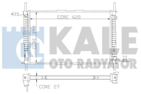 Радіатор охолодження Ford Mondeo III OTO RADYATOR - (1114764, 1115770, 1116764) Kale 368700