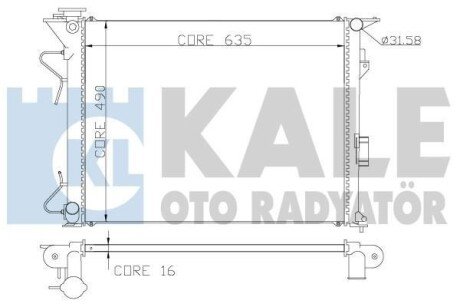 Радіатор охолодження Hyundai Grandeur, Sonata V, Kia Magentis OTO RADYATOR - (253103K140) Kale 369800