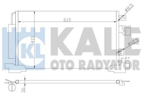 Радіатор кондиціонера Citroen C4 Aircross, C-Crooser, Mitsubishi ASX OTO RADYATOR - (7812A204) Kale 381700