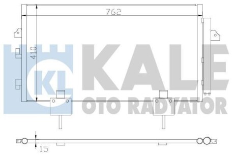 Радіатор кондиціонера Toyota Rav 4 II OTO RADYATOR - (8846042080, 8846042090, 8846042070) Kale 383400