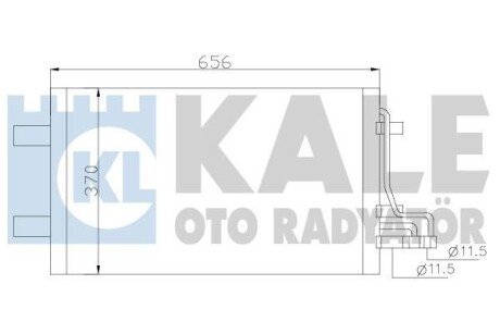 Радіатор кондиціонера Ford C-Max, Focus C-Max, Focus II OTO RADYATOR - (1234248, 3M5H19710AB, BP8F61480) Kale 386100