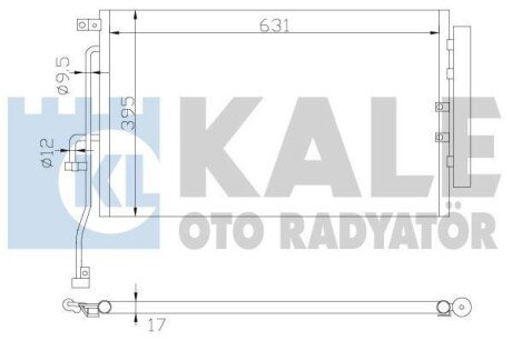 Радіатор кондиціонера Chevrolet Captiva, Opel Antara OTO RADYATOR - (20759647, 20759648, 4803979) Kale 391000