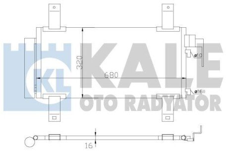 Радіатор кондиціонера Mazda 6 Condenser OTO RADYATOR - (gj6a61480b, gjya6148z, gjya6148za) Kale 392100 (фото 1)