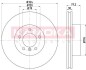 Тормозной диск - (34116767269, 34116753221) KAMOKA 1031026 (фото 1)