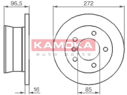 Тормозной диск - KAMOKA 1031864