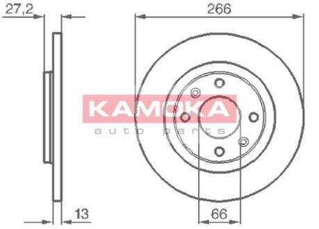 Тормозной диск - KAMOKA 1032000