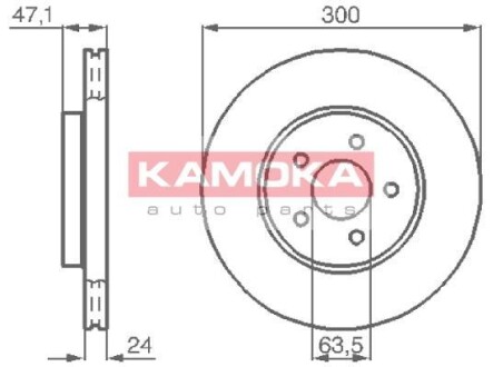 Тормозной диск - KAMOKA 1032250