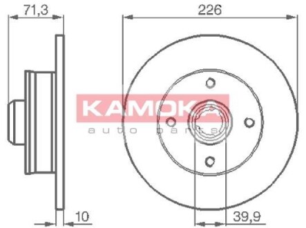 Тормозной диск - KAMOKA 103274