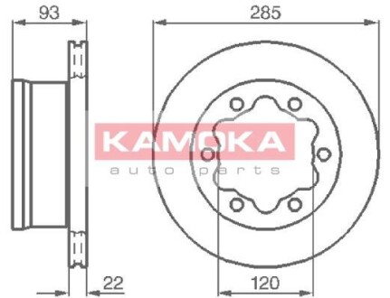 Тормозной диск - KAMOKA 103382