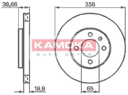 Тормозной диск - KAMOKA 103414