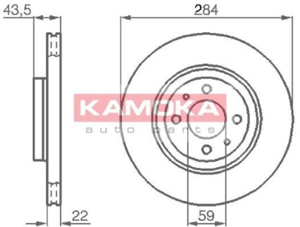 Тормозной диск - KAMOKA 103440