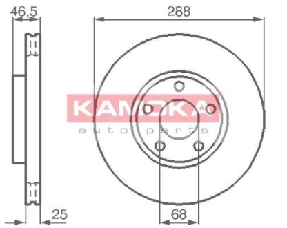 Тормозной диск - KAMOKA 103640