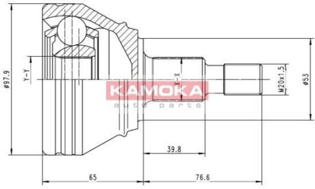 Шарнирный комплект, приводной вал - KAMOKA 6681