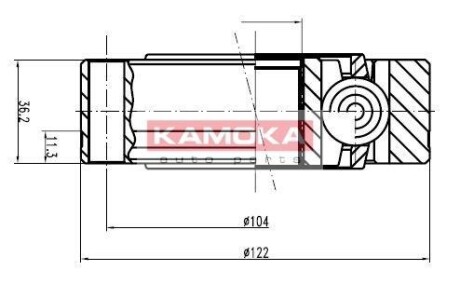 Шарнирный комплект, приводной вал - KAMOKA 8047