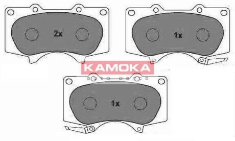 Комплект тормозных колодок, дисковый тормоз - KAMOKA JQ101111