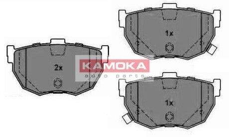 Комплект тормозных колодок, дисковый тормоз - (5830229A00, 5830229A10, 583022DA10) KAMOKA JQ1011276 (фото 1)