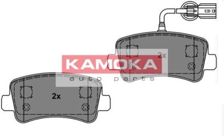 Комплект тормозных колодок, дисковый тормоз - KAMOKA JQ101144