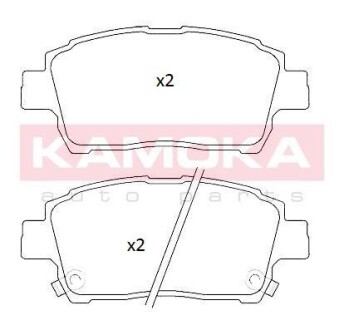 Klocki hamulc. toyota corolla verso 1,6 01- (kpl.) - KAMOKA JQ101157