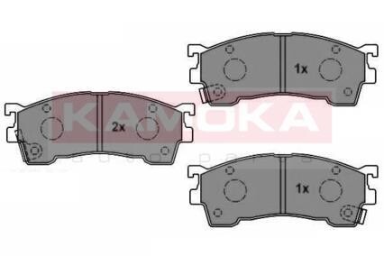 Комплект тормозных колодок, дисковый тормоз - KAMOKA JQ1011900