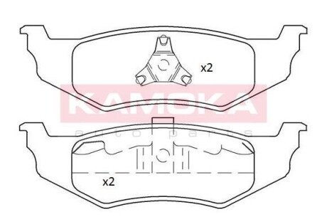 Комплект тормозных колодок - KAMOKA JQ101192