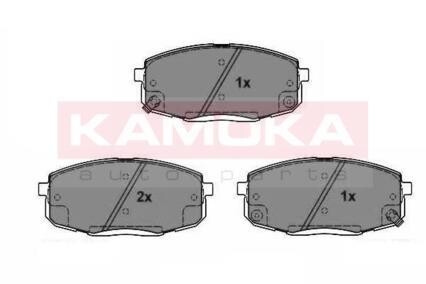 Комплект тормозных колодок, дисковый тормоз - KAMOKA JQ101202