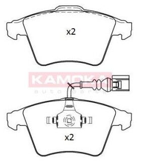 Комплект тормозных колодок - (7L6698151B, 7L6986151B) KAMOKA JQ101213