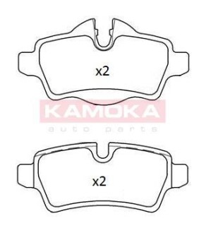 Комплект тормозных колодок - KAMOKA JQ101227