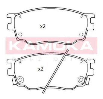 Комплект тормозных колодок - KAMOKA JQ101255