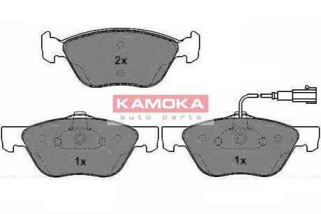 Комплект тормозных колодок, дисковый тормоз - KAMOKA JQ1012598