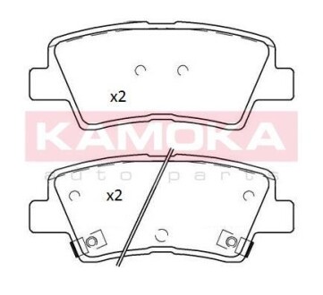 Гальмiвнi колодки дисковi - KAMOKA JQ101268