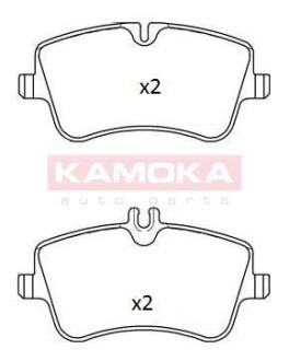 Комплект тормозных колодок, дисковый тормоз - KAMOKA JQ1012858