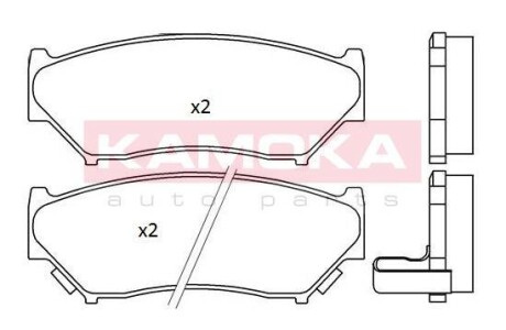 KLOCKI HAMULC. PRZУD SUZUKI GRAND VITARA 98- - (5520065D00, 5520065D01, 5520065D21) KAMOKA JQ101312 (фото 1)