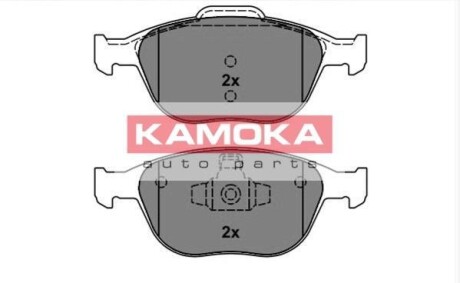 Комплект тормозных колодок, дисковый тормоз - (1360303, 2M5V2K021AA, 2M5Z2001AB) KAMOKA JQ1013136 (фото 1)