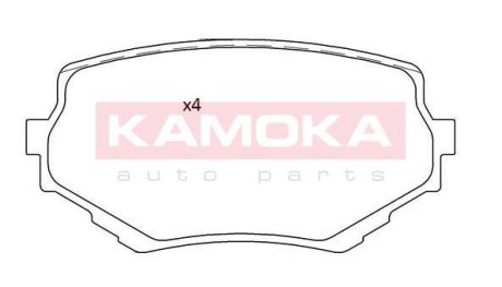 KLOCKI HAMULC. PRZУD SUZUKI GRAND VITARA 98- - (5520065D10, 5520065D11, 5520065D31) KAMOKA JQ101313 (фото 1)