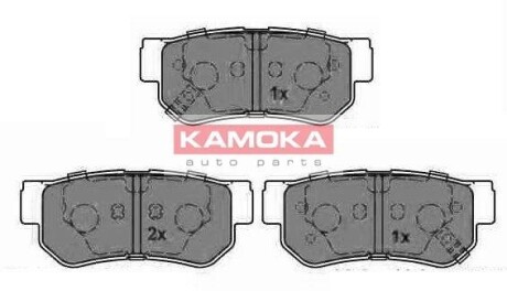 Комплект тормозных колодок, дисковый тормоз - KAMOKA JQ1013212