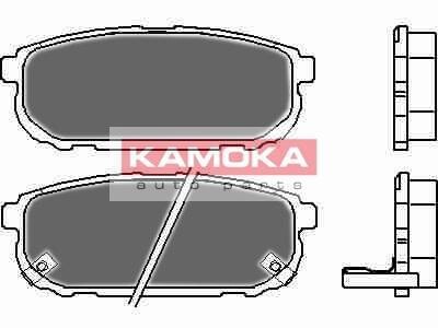 Комплект тормозных колодок, дисковый тормоз - KAMOKA JQ1013472