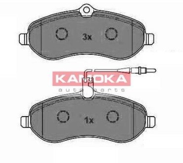 Комплект тормозных колодок, дисковый тормоз - KAMOKA JQ1013542