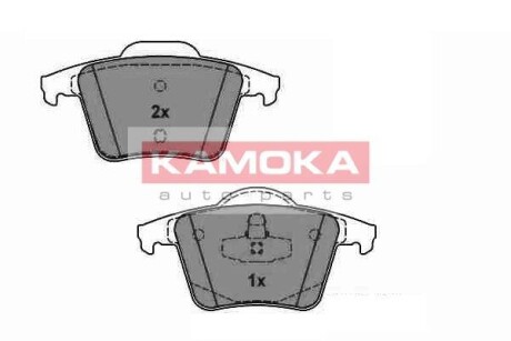 Комплект тормозных колодок, дисковый тормоз - KAMOKA JQ1013564