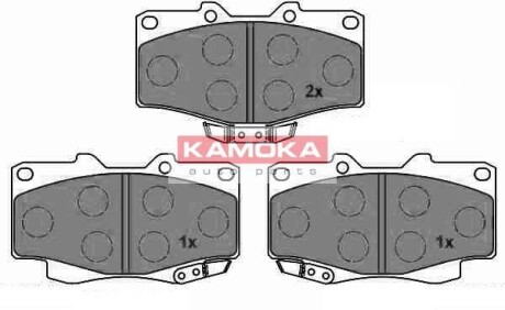 Комплект тормозных колодок, дисковый тормоз - KAMOKA JQ1013704