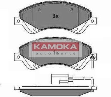 Комплект тормозных колодок, дисковый тормоз - KAMOKA JQ1013858