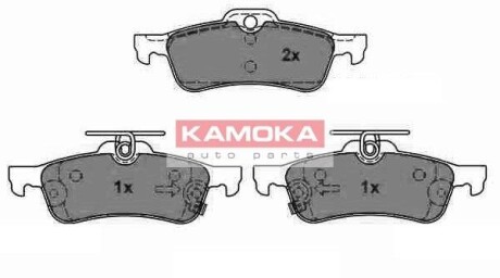 Комплект тормозных колодок, дисковый тормоз - (044660D010, 044660D010000) KAMOKA JQ1018082 (фото 1)