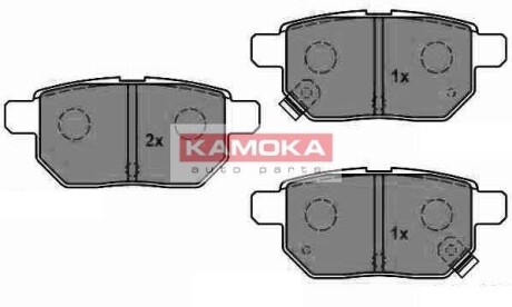 Комплект тормозных колодок, дисковый тормоз - KAMOKA JQ1018084