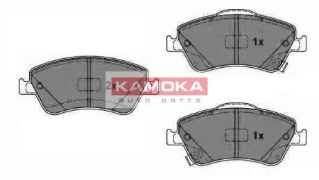 Комплект тормозных колодок, дисковый тормоз - KAMOKA JQ1018092