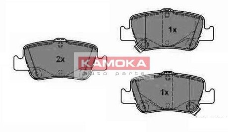 Комплект тормозных колодок, дисковый тормоз - KAMOKA JQ1018096