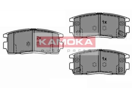 Комплект тормозных колодок, дисковый тормоз - KAMOKA JQ1018370