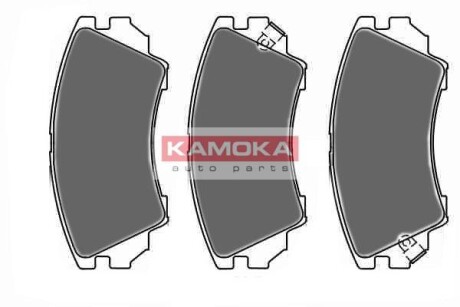 Комплект тормозных колодок, дисковый тормоз - KAMOKA JQ1018416