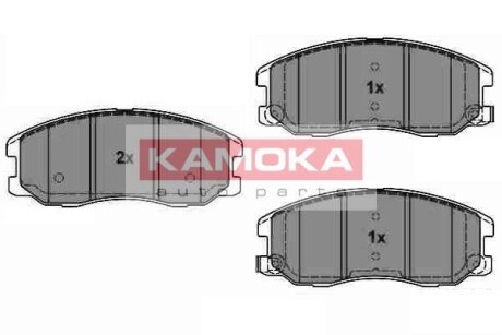 Комплект тормозных колодок, дисковый тормоз - KAMOKA JQ1018616