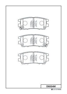 Колодка торм. (MK) - KASHIYAMA D6054M
