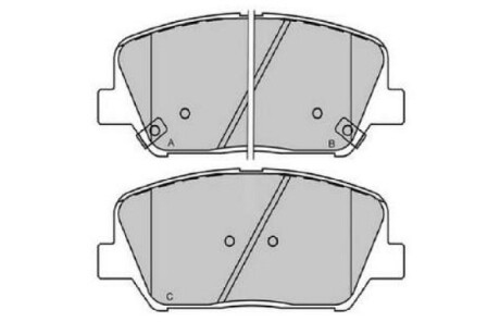 Parts hyundai комплект гальмівних колодок i30 (gd) 1.4 crdi 12-, kia ceed (jd) 1.4 cvvt 12-18 - KAVO KBP-3060